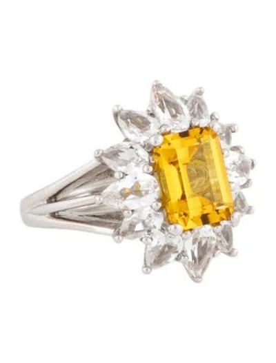 Pre-owned Dorsey 1.83ct Synthetic Sapphire Cocktail Ring In Multicolor