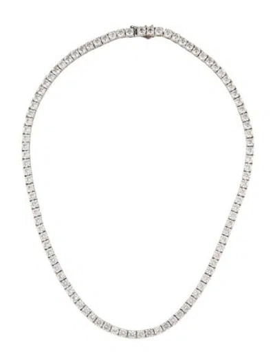 Pre-owned Dorsey 20.00ctw Synthetic Sapphire Kate Rivère Tennis Necklace, 15" In Multicolor