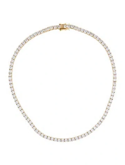 Pre-owned Dorsey 24.25ctw Synthetic Sapphire Tennis Necklace, 15" In Multi