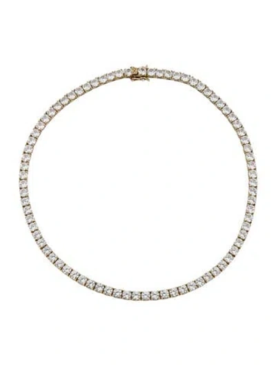 Pre-owned Dorsey 27.00ctw Synthetic Sapphire Riviere Link Necklace, 15" In Multi