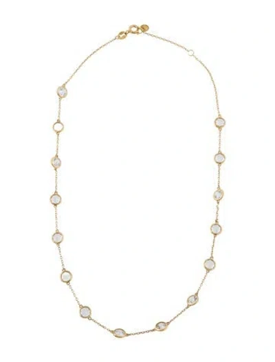 Pre-owned Dorsey 7.50ctw Synthetic Colorless Sapphire Clemence Station Necklace, 16" In Multi