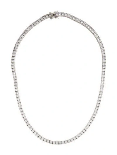 Pre-owned Dorsey Cubic Zirconia Rivière Necklace, 16" In Multicolor
