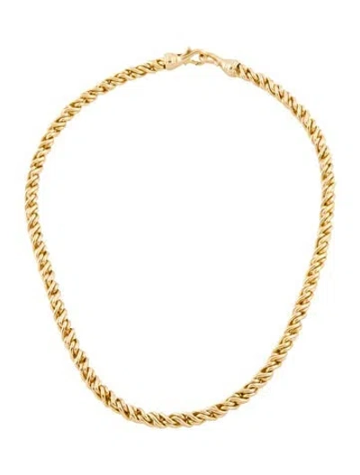 Pre-owned Dorsey Lab-grown Diamond Torsion Chian Necklace, 15.5" In Multi