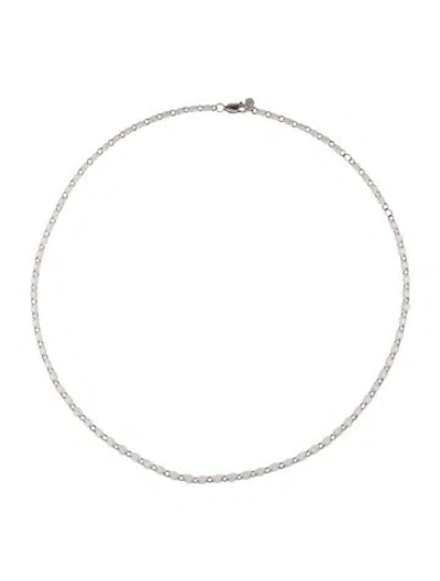 Pre-owned Dorsey Synthetic Moissanite Floating Eternity Necklace, 17.75" In Multicolor