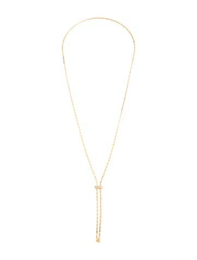 Pre-owned Dorsey Synthetic Moissanite Linnea Lariat Necklace, 28" In Multicolor