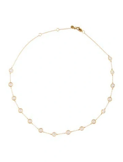 Pre-owned Dorsey Synthetic Sapphire Clemence 15-station Necklace, 17" In Multicolor