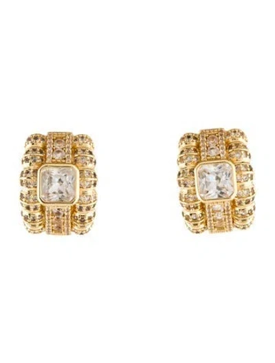 Pre-owned Dorsey Synthetic Sapphire Crawford Earclips In Multi