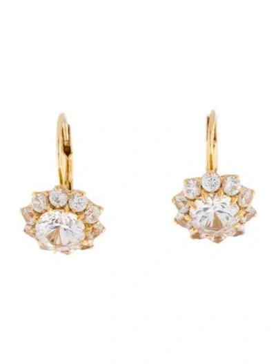 Pre-owned Dorsey Synthetic Sapphire Drop Earrings In Multicolor