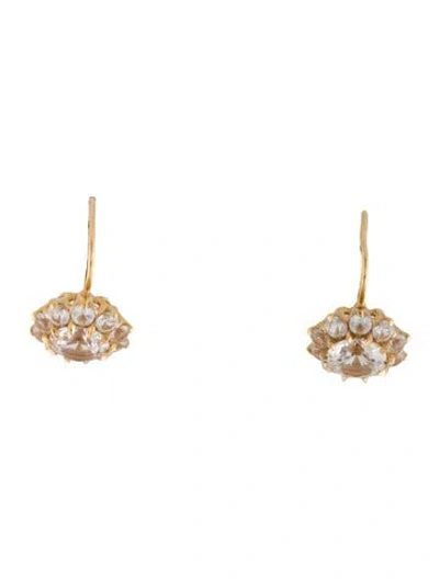 Pre-owned Dorsey Synthetic Sapphire Drop Earrings In Multicolor