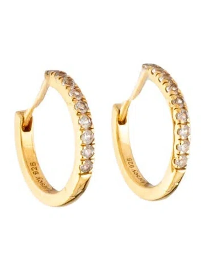 Pre-owned Dorsey Synthetic Sapphire Huggie Hoop Earrings In Multicolor