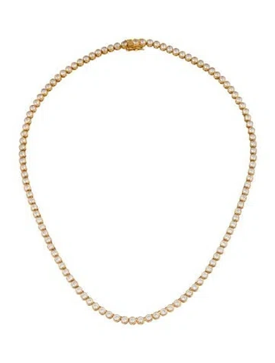 Pre-owned Dorsey Synthetic Sapphire James Bezel Rivière Necklace, 18" In Multi