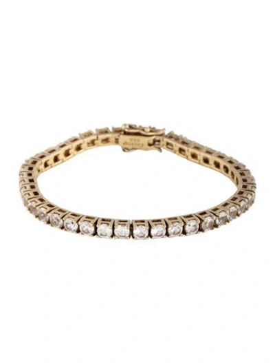 Pre-owned Dorsey Synthetic Sapphire Kate Rivière Bracelet, 6.25" In Multicolor