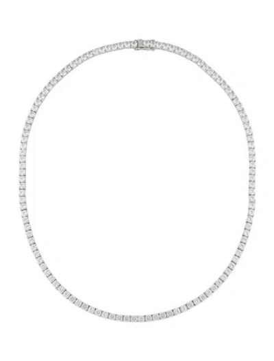 Pre-owned Dorsey Synthetic Sapphire Kate Riviere Necklace, 18" In Multicolor