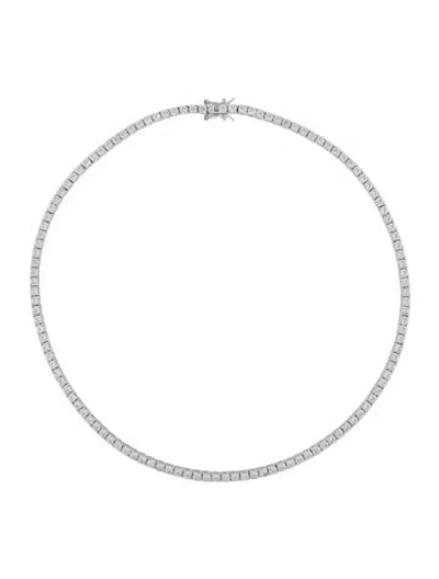 Pre-owned Dorsey Synthetic Sapphire Kate Riviere Tennis Necklace, 15.5" In Multi