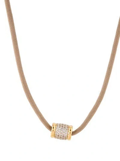 Pre-owned Dorsey Synthetic Sapphire Pendant Necklace, 13" In Multi