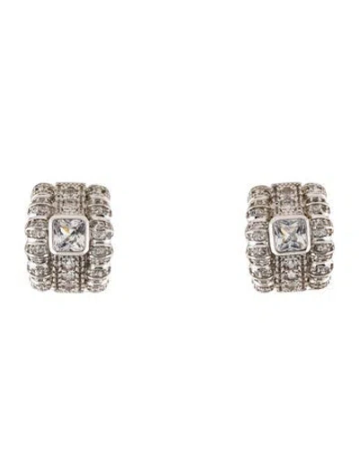 Pre-owned Dorsey Synthetic Sapphire Petite Crawford Earrings In Multi