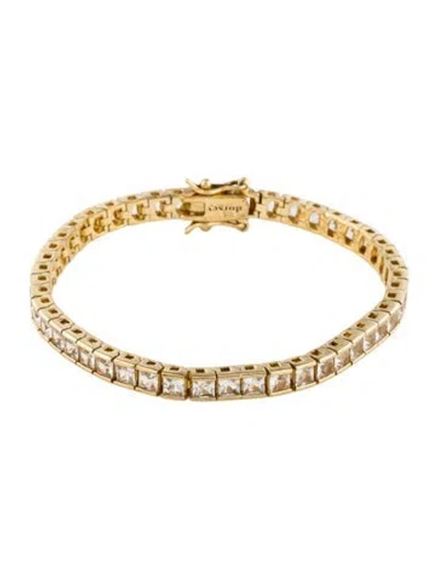 Pre-owned Dorsey Synthetic Sapphire Riviere Bracelet, 6.5" In Multi