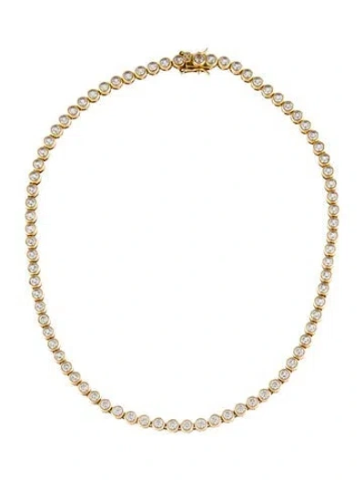 Pre-owned Dorsey Synthetic Sapphire Riviere Tennis Necklace, 15" In Multi