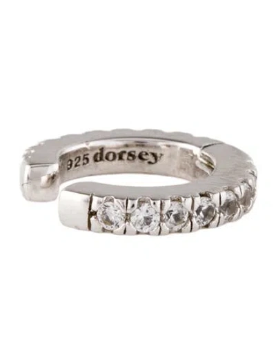 Pre-owned Dorsey Synthetic Sapphire Single Ear Cuff In Multi