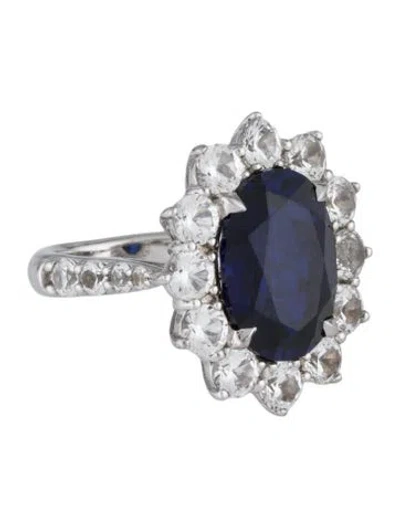 Pre-owned Dorsey Synthetic Sapphire Spencer Ring In Multicolor