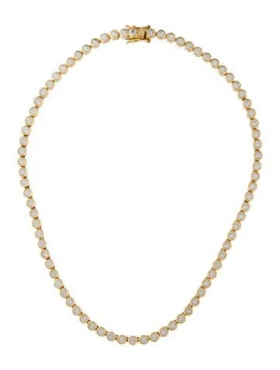 Pre-owned Dorsey Synthetic Sapphire Tennis Necklace, 15" In Multi