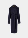 Dorso The Gessato Wool Robe Size: M