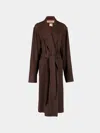 Dorso The Gessato Wool Robe Size: S