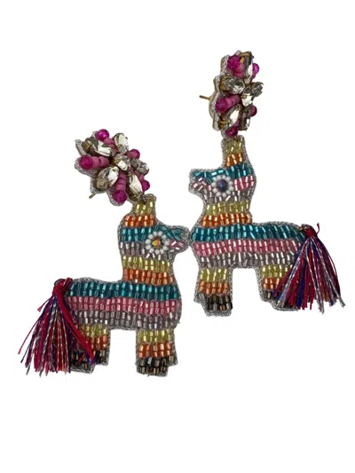 Dos Femmes Pinata Earrings In Multi