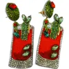 Dos Femmes Women's Bloody Mary Earrings In Red