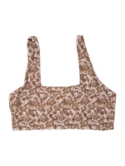 Pre-owned Dos Gardenias Animal Print Top In Multi