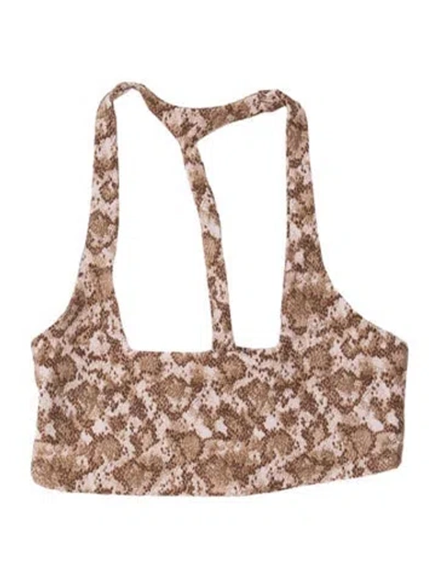 Pre-owned Dos Gardenias Animal Print Top W/ Tags In Multi