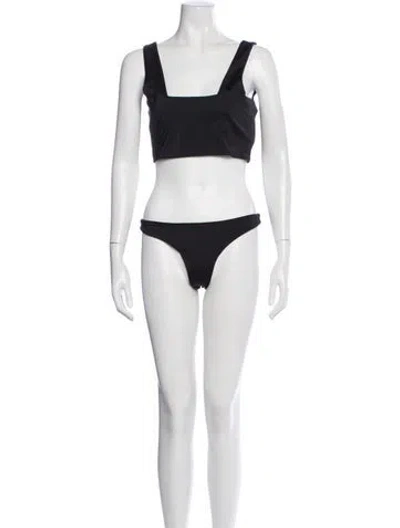 Pre-owned Dos Gardenias Bikini W/ Tags In Black