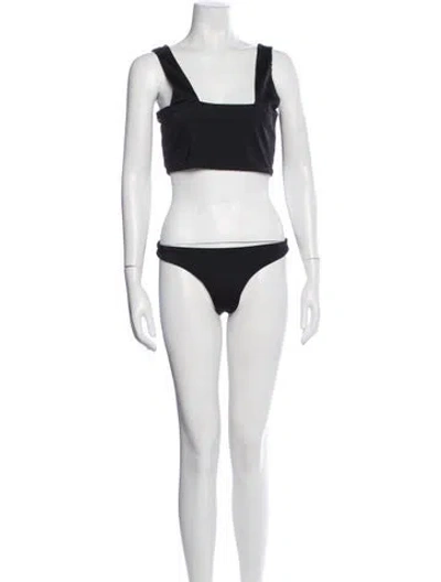 Pre-owned Dos Gardenias Bikini W/ Tags In Black