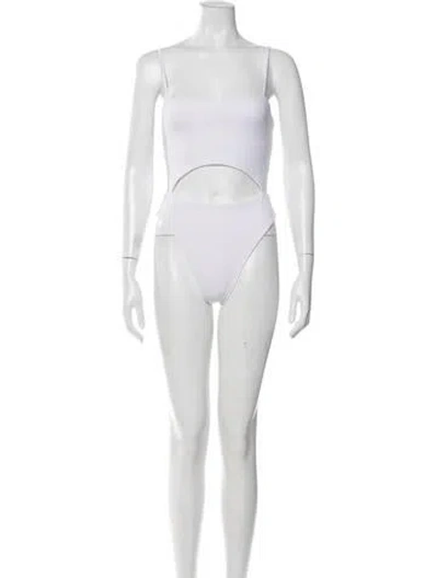 Pre-owned Dos Gardenias Bikini W/ Tags In White