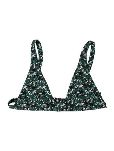 Pre-owned Dos Gardenias Camouflage Print Top W/ Tags In Green