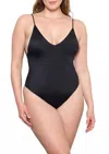 Dos Gardenias Cruel Summer Deep V One Piece In Noir In Blue