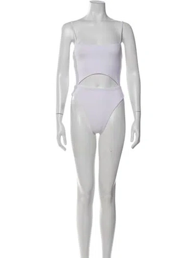Pre-owned Dos Gardenias Cutout Accent Bikini W/ Tags In White