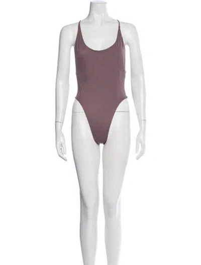 Pre-owned Dos Gardenias Cutout Accent One-piece W/ Tags In Purple