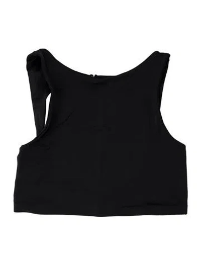 Pre-owned Dos Gardenias Cutout Accent Top W/ Tags In Black