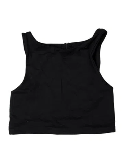Pre-owned Dos Gardenias Cutout Accent Top W/ Tags In Black
