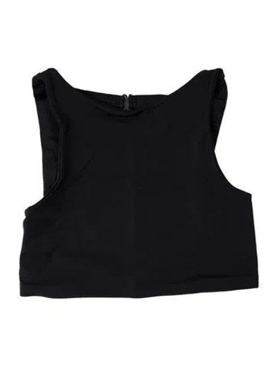 Pre-owned Dos Gardenias Cutout Accent Top W/ Tags In Black