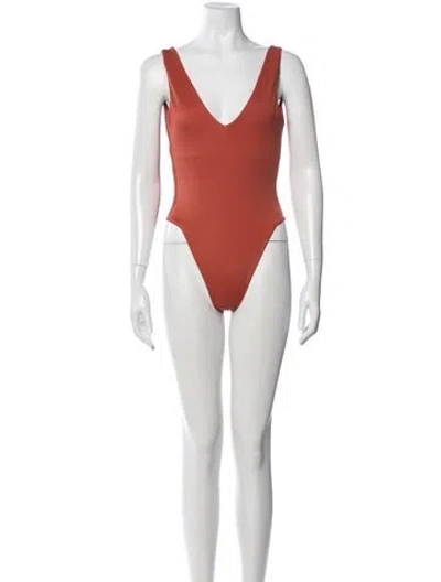 Pre-owned Dos Gardenias One-piece In Orange
