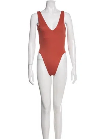Pre-owned Dos Gardenias One-piece In Orange