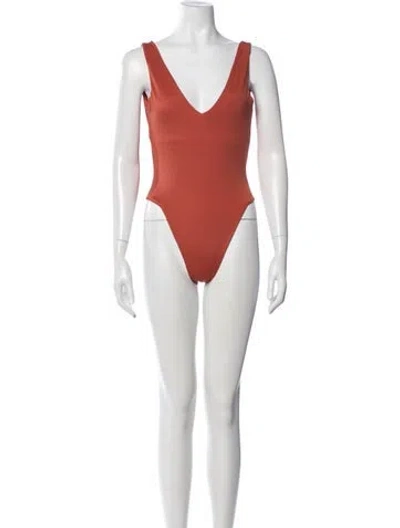 Pre-owned Dos Gardenias One-piece W/ Tags In Orange