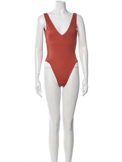 Pre-owned Dos Gardenias One-piece W/ Tags In Orange