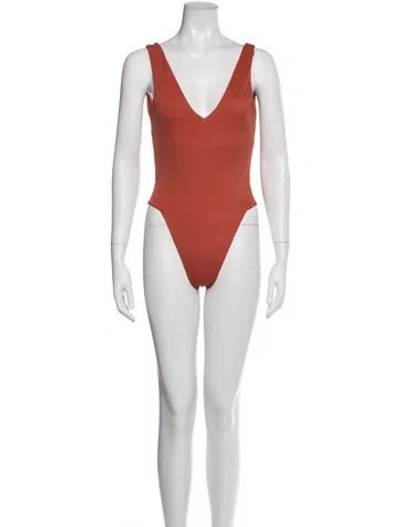 Pre-owned Dos Gardenias One-piece W/ Tags In Orange