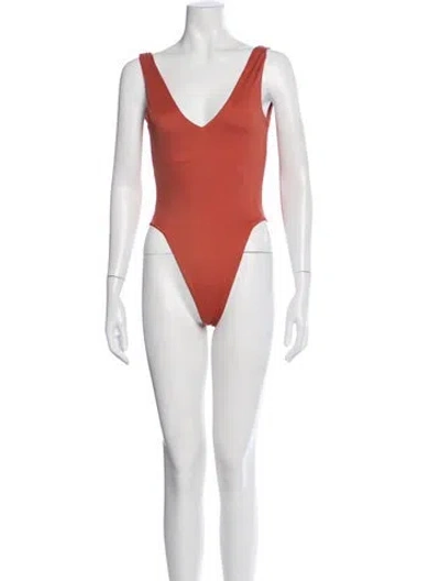 Pre-owned Dos Gardenias One-piece W/ Tags In Orange