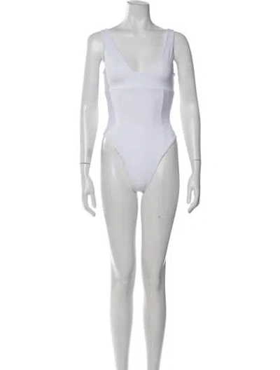 Pre-owned Dos Gardenias One-piece W/ Tags In White