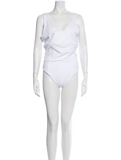 Pre-owned Dos Gardenias One-piece W/ Tags In White