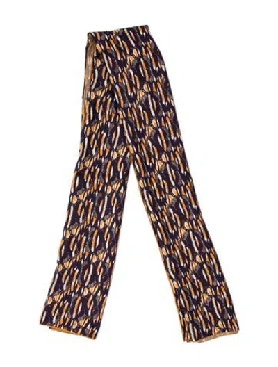 Pre-owned Dos Gardenias Printed Scarf In Multi